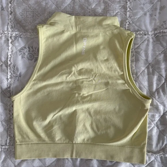 Authentic DFYNE Yellow Cropped Tank - Picture 2 of 2